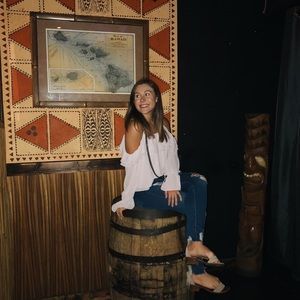 AE ripped jeans! Super comfy.